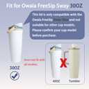 Replacement Lid for Owala FreeSip Sway - Fits 30oz Water Bottles, Leakproof Cap, BPA-Free Water Bottle Accessory for Owala FreeSip Sway (Eucalyptus)