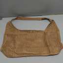 COOKOOKY Beach Bag with added lining Crochet Tote Bag for Women Aesthetic Handmade Knit Shoulder Bag