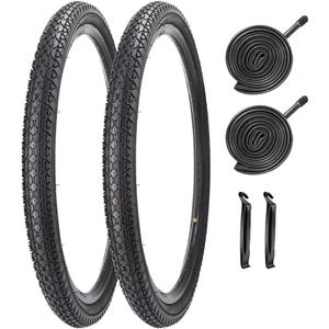 26 Inch Bike Tires 26 X 2.125(57-559) Replacement Tires or Schrader Valve Inner Tubes AV 32mm for Beach Cruiser Bike