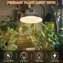 MYSWEETY Hanging Grow Light, Full Spectrum Hanging Plant Lights for Indoor, Vintage Decorative Grow Lights with 16.4FT Power Cord, Plug in Pendant Light with Adjustable Pulley for Plants, Flowers (1)