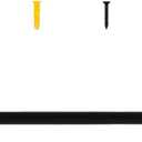 TYRON 1 Pack Screwed Sash Curtain Rod Adjustable 18-30 Inch, 3/8 In. Diameter, French Door Curtain Rods, Cafe Window Rod (Black)