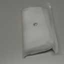 Silicone Waterproof Shoe Covers, reusable upgraded overshoes with waterproof zipper, Resistant Rain Boots Non-Slip Washable Protection for Women, Men (L (Women 7.5-10.5, Men 6.5-9), White)