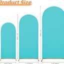6FT Arch Covers, Blue Arch Backdrop Cover, Cover Only | Arch Backdrop Stand Fitted Cover for Wedding Birthday Party Ceremony Banquet Decoration