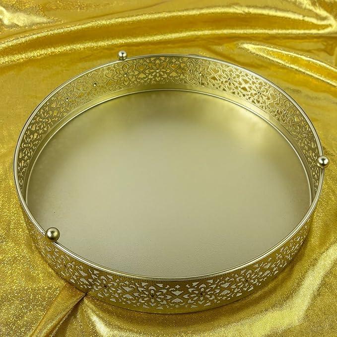 Cake Stand, Metal Round Cupcake Dessert Stand Cake Display Holder Cookies Fruit Serving Tray Decor for Wedding Party Birthday Baby Showers Anniversary (Gold, 12in) Cake Stand, Metal Round Cupcake Dessert Stand Cake Display Holder Cookies Fruit Serving Tray Decor for Wedding Party Birthday Baby Showers Anniversary (Gold, 12in)