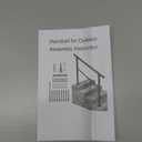Handrails for Outdoor Steps, 4 Step HandRail Fit 3 or 4 Steps Outdoor Stair Railing, Deck Handrail, Black Wrought Iron Hand Rails kit for Concrete, Metal Porch Railing, Porch Steps, Upgrade