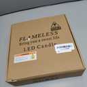 kakoya Flameless LED Candles with Timer 5 Pc Flickering Flameless Candles for Romantic Ambiance and Home Decoration Stable Acrylic Shell,with Embedded Star StringBattery Operated CandlesRed