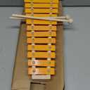 CertBuy CertBuy 13 Notes Glockenspiel Classic Wood Xylophone with 2 Mallets, Non-Slip Bottom & Echo Box Design, Handheld Percussion Musical Instrument Gift for Beginners