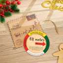 4 x Elf Meter Funny, Unique Ornament with Naughty or Nice Arrow, Holiday Decor, Funny Gifts for Friends Coworker Family, Elf Meter Decoration for Tree, Christmas Ornaments Decoration