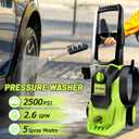 Pressure Washer, Portable Power Washer, 4 Quick Connect Nozzles, High Pressure Cleaning Machine for Car, Patio, Driveway,Fences,Decks
