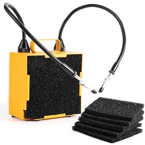 KOTTO Solder Fume Extractor with 2 Magnetic Helping Hands and 5 Carbon Filters -Breathe Fresh Air for various Welding Scenarios, Essential for DIY Soldering, Phone Repair, Hobbies, Jewelry, and Crafts