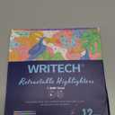 WRITECH Rolling Ball Quick Dry 0.5 mm Extra Fine Point 10 Pcs Liquid Rollerball Multicolor (Multicolor)