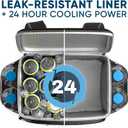 Insulated Backpack Cooler - 54 Cans, 24 Hour Cooling, Wider Straps, Lightweight Leak Proof Liner, Portable Cooler Backpack Bag for Men Women Beach Picnic Travel Lunch Camping - Everlasting Comfort (Black)