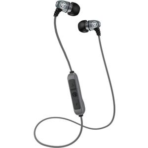 JLab Metal Bluetooth Wireless Rugged Earbuds | Titanium 8mm Drivers | 6 Hour Battery Life | Noise Isolation | Bluetooth 5.0 | IP55 Sweat Proof Rating Extra Gel Tips & Cush Fins | Gunmetal