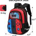 abshoo Cute Game School Backpack For Boys Elementary Kindergarten Kids School Bag (Gamer Black), 16"H