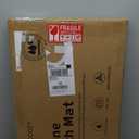 Stone Bath Mat, Diatomite Fast Drying Non Slip Stone Shower Mat, Super Absorbent for Bathroom & Kitchen, Multi-Use as Pet Mat, Easy to Clean 16"x24", Gray (Style 08-gray)