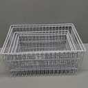 Orgneas Freezer Organizer Bins, Vertical Sides Wire Freezer Baskets for Upright Freezer, Chest Freezer Organizer Deep Freezer Storage Containers for Foods, Snacks, Vegetables, Fruits, Set of 6