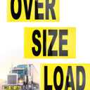 Oversize Load Signs for Trucks, Magnetic Oversized Warning Sign Professional Wide Load Sign for Safe Hauling 12" x 60"