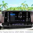 Car Phone Holder for Toyota Sienna 2021 2022 2023 2024 Auto Accessories Navigation Bracket Interior Screen Decoration Dash Board Mobile Cell Phone Mount case【Not fit Sienna 2025】