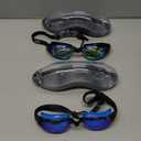 Aegend Swim Goggles, 2 Pack Swimming Goggles No Leaking Adult Men Women Youth (Aqua & Blue-black)