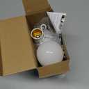Ostwiki 2 Pack Rechargeable Light Bulb,Emergency Light Bulbs for Power Outage Hurricane Camping 9W E27 3000K Warm 1200mAh Battery Backup Soft Light Bulbs for Lamps,Battery Bulb