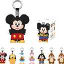 POP MART Mickey Family Figures Cute Together Keychain Series Blind Box, Random Design Action Figures Collectible Toys Home Decorations, Single Box