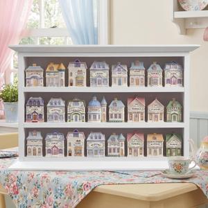 Chunful Vintage Wooden Spice Jars Rack, White, 21 x 13.7 Inch, Chic