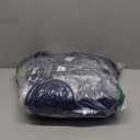 HOMEIDEAS 3 Pieces Bathroom Rugs, Ultra Soft Non Slip Absorbent Chenille Toilet Bath Mat Set (Navy Blue) (17"x24"+20"x32"+U Shape 20"x24")