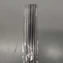 ALINK Stainless Steel Smoothie Straws, 9 inch X 0.315 in Reusable Metal Straws for Juice, Water, Smoothie, Set of 4 with Cleaning Brush