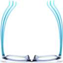 FANNYGO 3 Pack Kid Blue Light Glasses For Kids Girls Boys Computer Blue Light Kids Glasses Clear Glasses Age 3-9 (Black + Dark Blue + Light Blue)