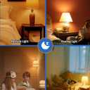 Amber Sleep Light Bulbs Dimmable, Blue Light Blocking, A15 E26 5W(40 Watt Equivalent) Dim Light Bulb,1800K Warm Light Bulbs for Healthy Sleep, Bedroom, Kids Room, 4-Pack