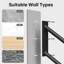 Aduanbang Heavy Duty Wall Mount Handrails for Outdoor Steps, U-Shape Non-Slip Stair Safety Grab Bar, 20 Inch Metal Railing for 1-3 Steps, Indoor/Outdoor Use, Garage, Porch, Courtyard, Garden