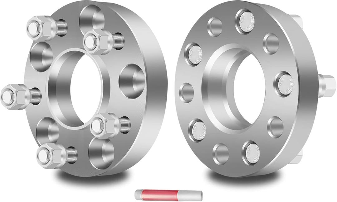 ECCPP 2PCS 25mm (1") Hubcentric Wheel Spacers 5 Lug 5x120mm to 5x120mm 72.6mm Fits for E82 E88 E90 E91 E92 E93 E31 E60 E61 Z4 E52 Extended Lug Bolts 12x1.5