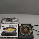 Elite Gourmet ESB100B Countertop Single Coiled Burner Electric Hot Plate, Temperature Control, Indicator Light, Easy to Clean, Black