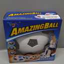 Toyk Boy Toys - LED Hover Soccer Ball - Air Power Training Ball Playing Football Indoor Outdoor Game - Birthday Gifts for Kids, Age 3 4 5 6 7 8-12 Year Old Boys - Soccer (White)