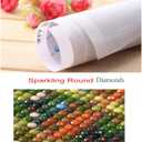 BOHADIY 5D Diamond Art Kits for Adults, Halloween Diamond Painting for Adults Full Round Drill, DIY Pumkin Skull Paint with Diamond Dots Gem Art Craft Set Picture Gift 12x12inch