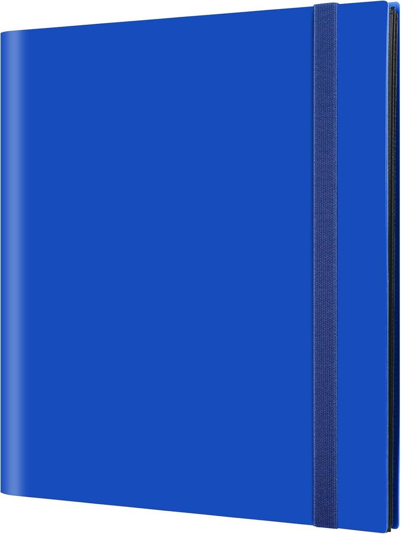 GEAoffice Card Binder, 12 Pockets Trading Card Album Folder, 624 Side Loading Pocket Binder for Yugioh, MTG, TCG, Sports & Games Cards, Blue