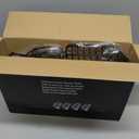 WPT Black Shower Caddy Corner Organizer for Bathroom, Stainless Steel Tension Pole Corner Shelf Shower Caddy Stand for Bathtub Shampoo Storage, 4 Tier Adjustable Shelves, 28.7 to 104.7 Inches