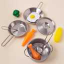 KidKraft Deluxe Cookware Set with Food, Gift for Ages 3+