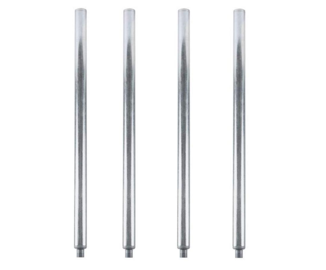 KPS 35" Galvanized Work Table Legs, Bullet Feet, Set of 4 NSF
Galvanized steel, set of 4. Adjustable bullet feet level uneven floors. Fits standard commercial work tables. NSF certified.