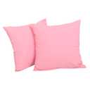 2pcs Square Pillowcase Decorative Bedroom Pillow Covers Pink for Couch Sofa Outdoor Easy to Clean Luxury Fabric, 17 x 17
