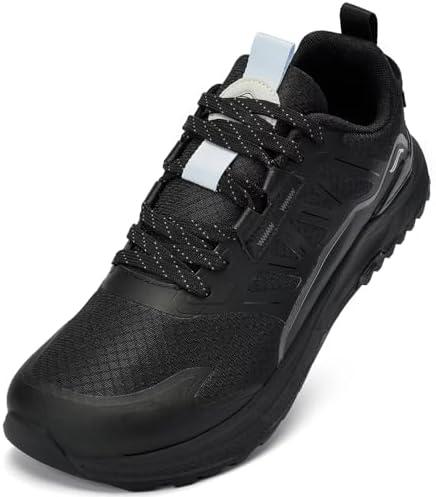 Lamincoa Wide Men's Sneakers Hiking Walking Lightweight Breathable Shoe Non-Slip Outdoor Sports Trail Running Tennis Sneaker, Size 44,5