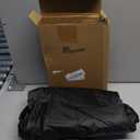 Macarrie Oval Poker Table Dust Cover Black Heavy Duty Water-Tight Dust Proof Protective Vinyl Poker Table Dust Cover with Elastic Band Hem for Home Game Rooms Casinos Easy to Slip on (84"l X 42"w)