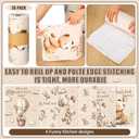 36 Pcs Baby Shower Reusable Paper Towels Rolls Washable Bulk Baby Shower Prizes We Can Bearly Wait Teddy Bear Kitchen Towels Paperless Reusable Cloth Cotton Napkin with Cardboard for Kitchen