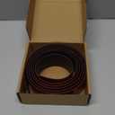 Floor/Door Flat Transition Strip & Self Adhesive Floor Vinyl Floor Edge Trim Laminate Floor Gap Covering Joining Strip (5cm, 10Ft, BlackWalnut)