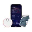 Owlet Dream Sock - FDA-Cleared Smart Baby Monitor - Track Live Pulse (Heart) Rate, Oxygen in Infants - Receive Notifications - Bedtime Blue