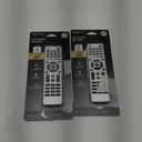 GE Universal Remote Control for Samsung, Vizio, LG, Sony, Sharp, Roku, Apple TV, TCL, Panasonic, Smart TVs, Streaming Players, Blu-ray, DVD, 4-Device, Silver, 33709 2 Pack