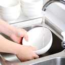 MALACASA 26 Oz Porcelain Soup Bowls Set of 4, White Ceramic Bowls for Kitchen, Cereal Bowl for Oatmeal, Fruit, Salad, Ramen and Rice Bowl -Dishwasher & Microwave Safe Bowls