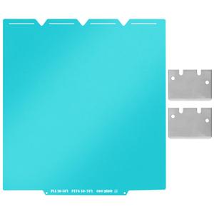 U1 Build Plate 276x293MM Double Sided Bule PEI Print Plate Flexible Removable Spring Steel Heated Printing Bed Platform for Snapmaker U1 3D Printer Platform