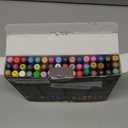 Recheel 48 Colors Acrylic Paint Markers, Dual Tip with Precision Fine Tip and Versatile Brush Tip Pens for Creative DIY, Crafting, Stone, Wood, Canvas, Glass, Metal, and More