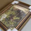 11"x14' Gold Picture Frame, Ornate Vintage Picture Frames for Wall or Tabletop Display, 11x14 Photo Frame Gold with Real Glass, Display Poster 8"x10" with Mat or 11"x14" without Mat for Antique Dco